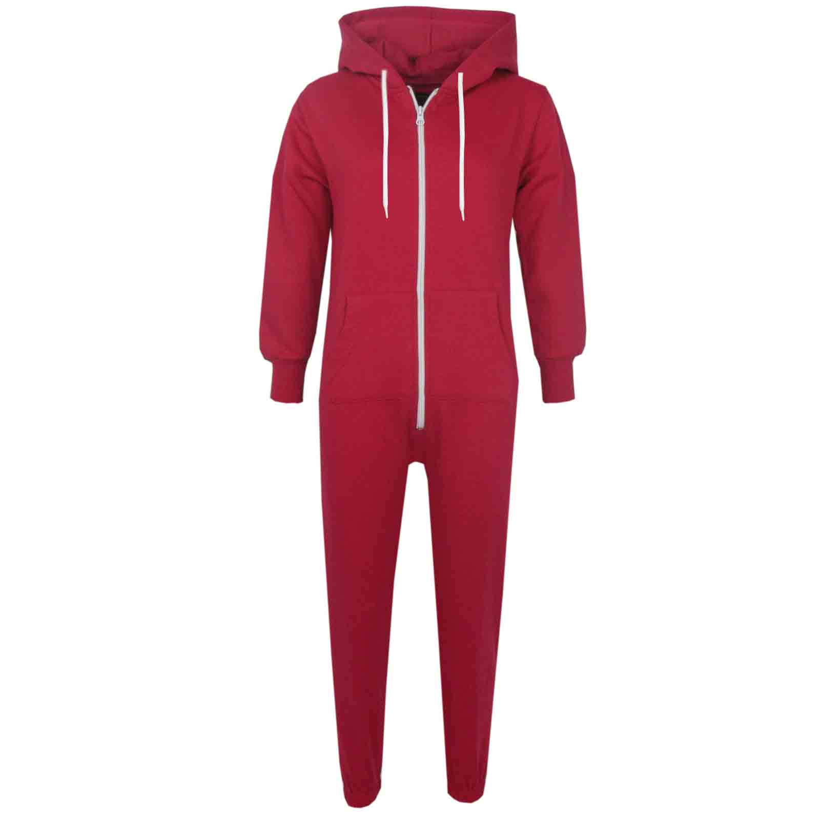 Plain Kids Onesie in the Star N Stripes brand which is a warm one full piece product with front full zip made from 80% cotton and 20% polyester available in children sizes with front kangaroo style pocket.